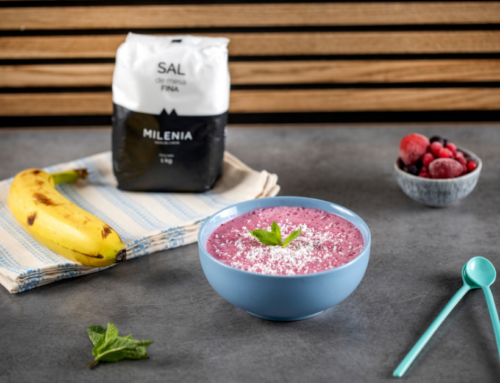 SMOOTHIE DE FRUTOS ROJOS CON UN PUNTO DE SAL DE MESA FINA MILENIA