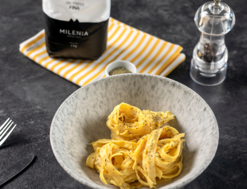 TAGLIATELLE CON SALSA DE CALABAZA ROMERO Y RICOTTA