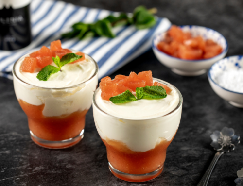 MOUSSE DE CREMA DE QUESO CON MEMBRILLO