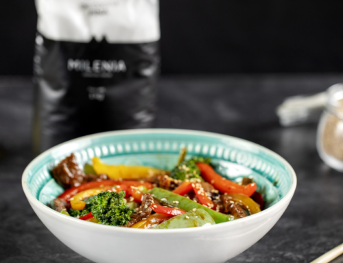WOK DE TERNERA Y VERDURAS CON SALSA TERIYAKI